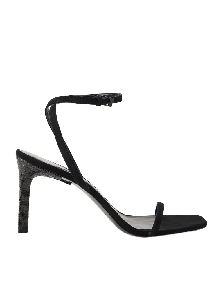 Tory Burch Crystal-embellished Suede Sandals