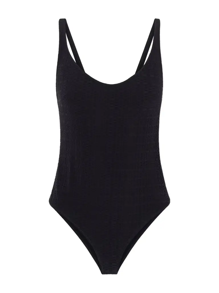 Lisa Marie Fernandez Marilyn Stretch-seersucker Swimsuit