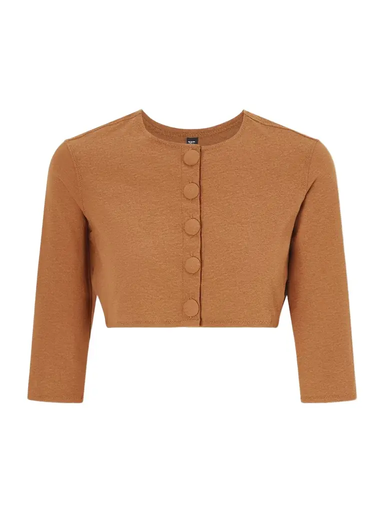 Lisa Marie Fernandez Cropped Stretch-jersey Cardigan