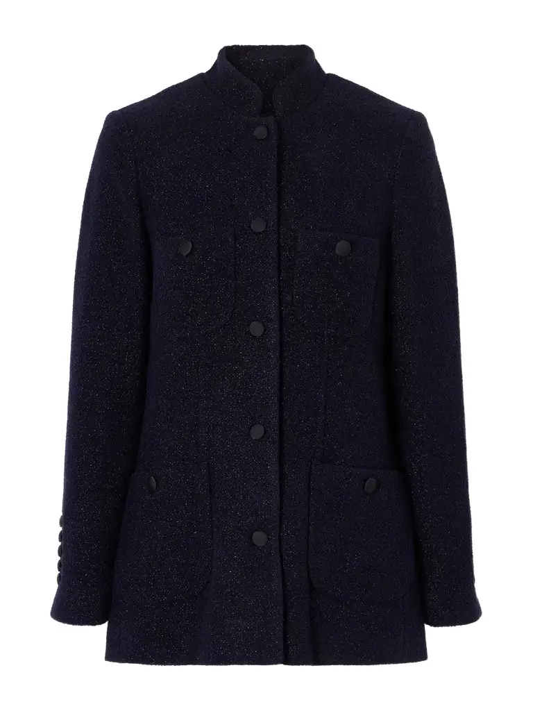 LIBEROWE Raja Metallic Wool-blend Bouclé-tweed Jacket