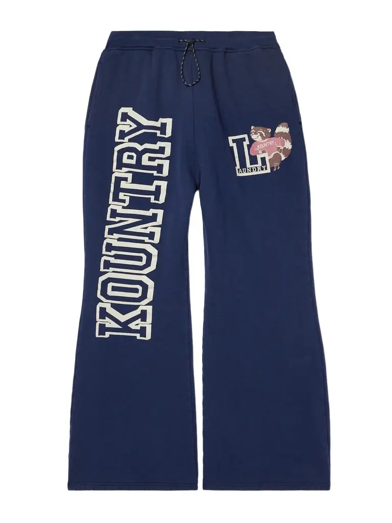 KAPITAL Printed Cotton-Blend Jersey Sweatpants - Men