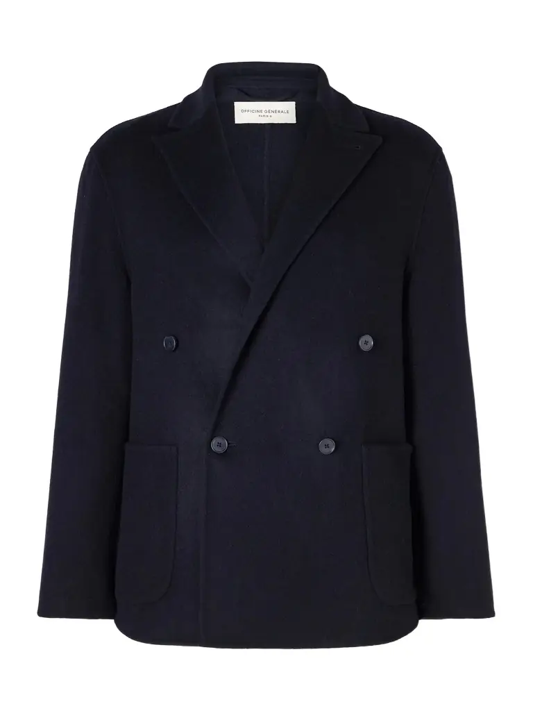 OFFICINE GÉNÉRALE Maxwell Double-Breasted Wool Suit Jacket - Men