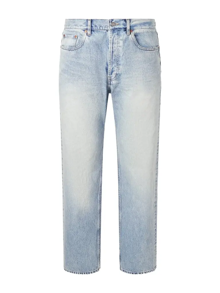 Saint Laurent Straight-Leg Distressed Jeans - Men