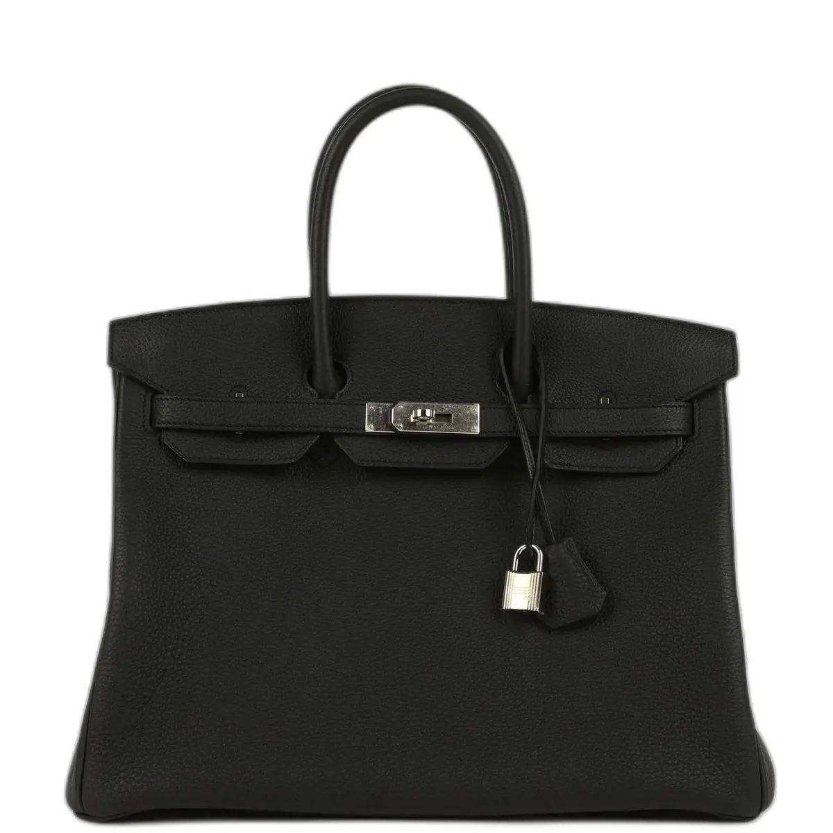 hermes Pre-owned Hermes Birkin 35 Black Verso Togo Palladium Hardware