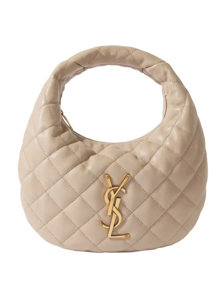 Saint Laurent Icarino Matelassé Leather Tote