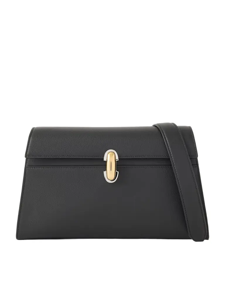 Savette Symmetry Textured-leather Shoulder Bag