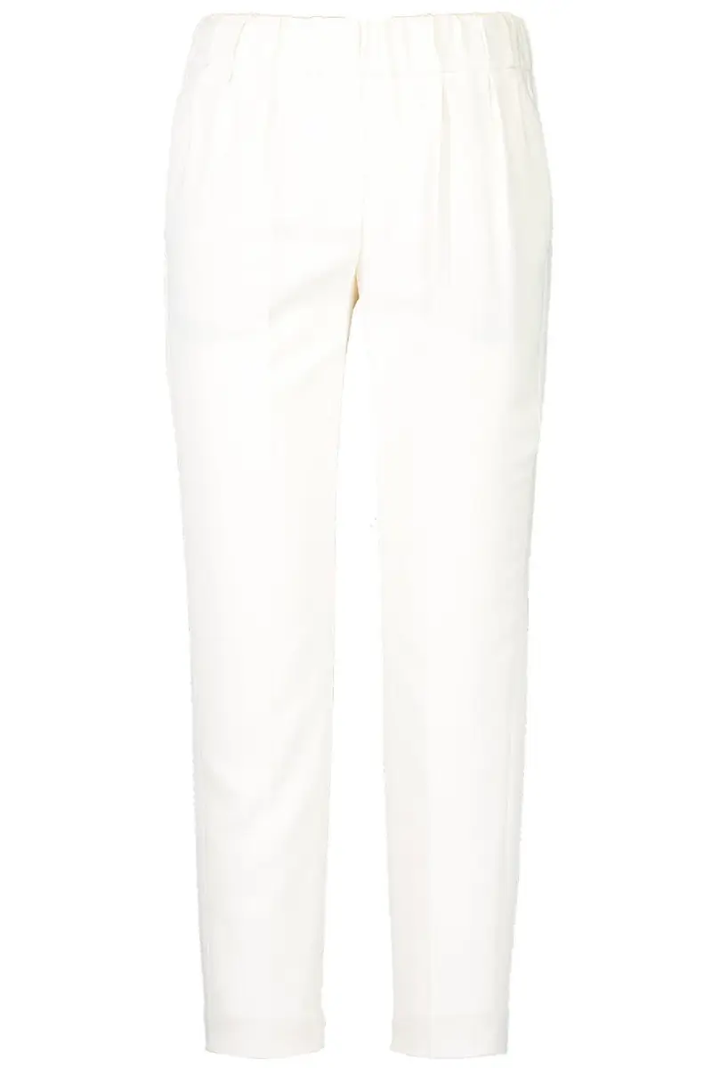 Brunello Cucinelli Crop Pull On Pant - Pure White