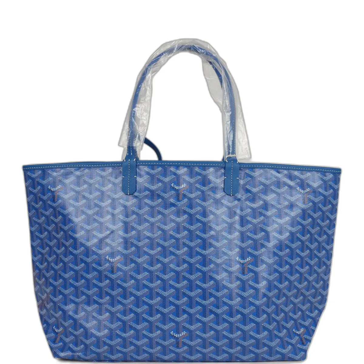 goyard Goyard Goyardine Sky Blue Saint Louis PM Tote Bag Palladium Hardware
