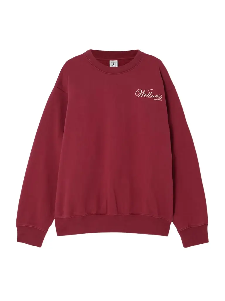 Sporty & Rich Soho Printed Cotton-jersey Sweatshirt