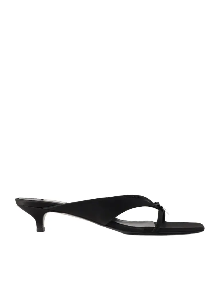 TOTEME Bow-detailed Satin Sandals