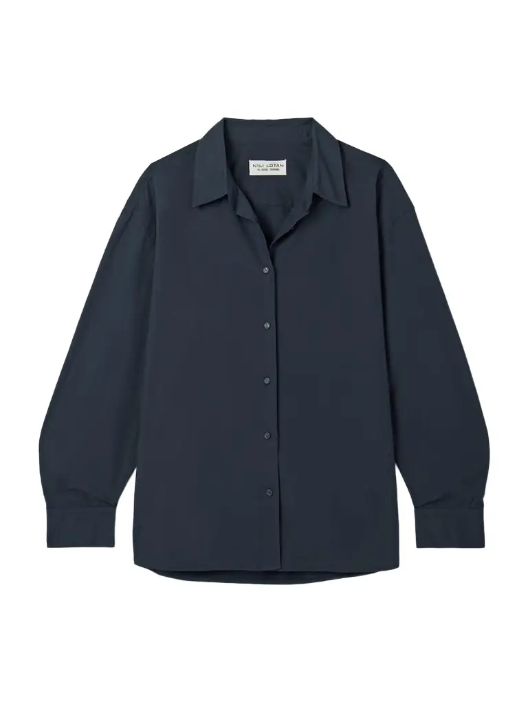 Nili Lotan Amante Cotton-poplin Shirt