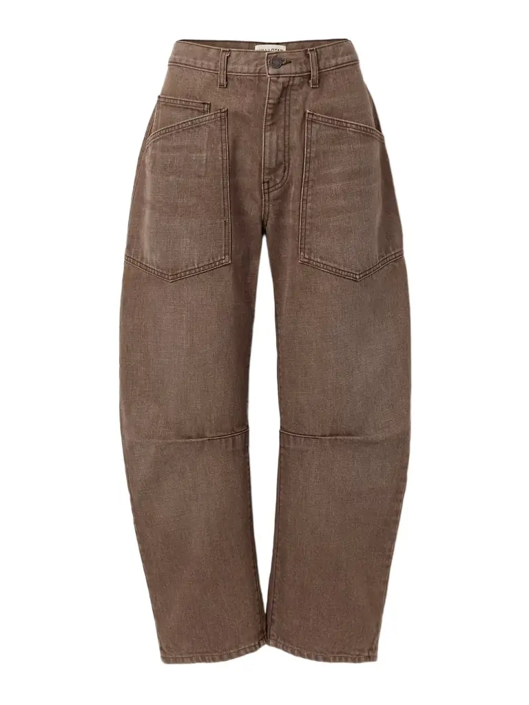 Nili Lotan Shon Mid-rise Barrel-leg Jeans