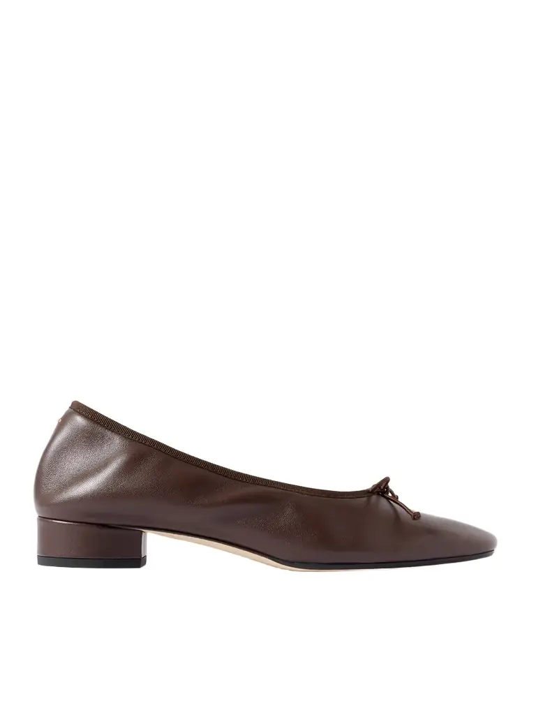 aeyde Onda Bow-detailed Leather Pumps