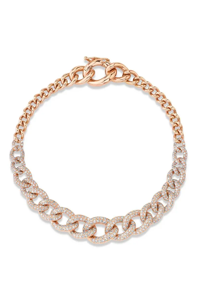 SHAY JEWELRY Diamond Gradual Link Bracelet