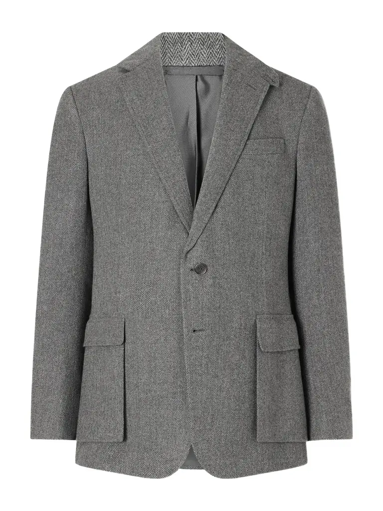 Ralph Lauren Purple Label Herringbone Wool Jacket - Men