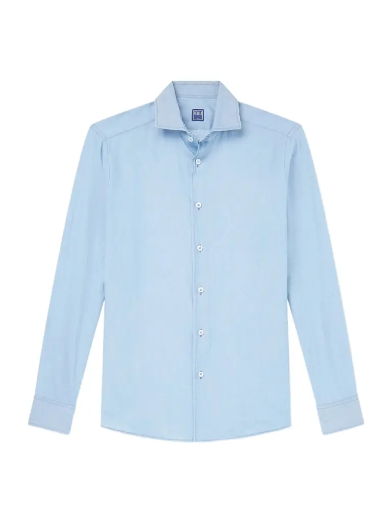 FEDELI Sean Cotton-Chambray Shirt - Men