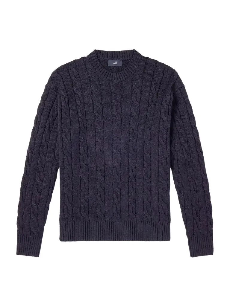 dunhill Cable-Knit Cotton Sweater - Men