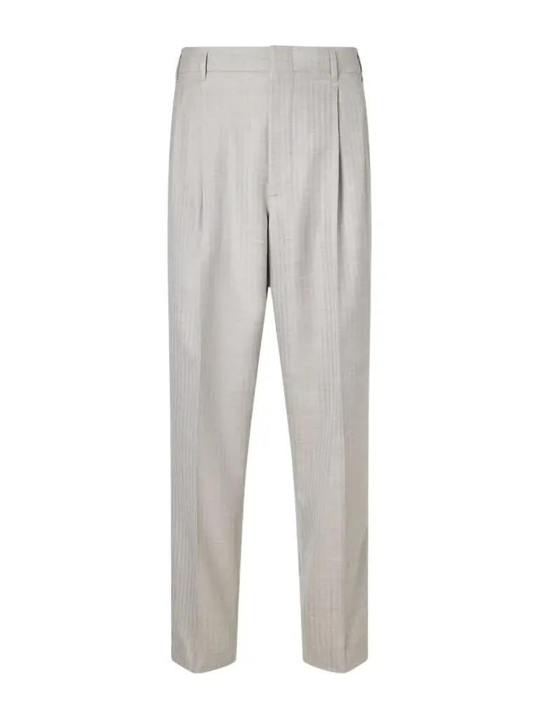 Brunello Cucinelli Tapered Pleated Cashmere and Silk-Blend Suit Trousers - Men
