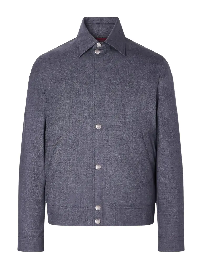 Brunello Cucinelli Virgin Wool Blouson Jacket - Men