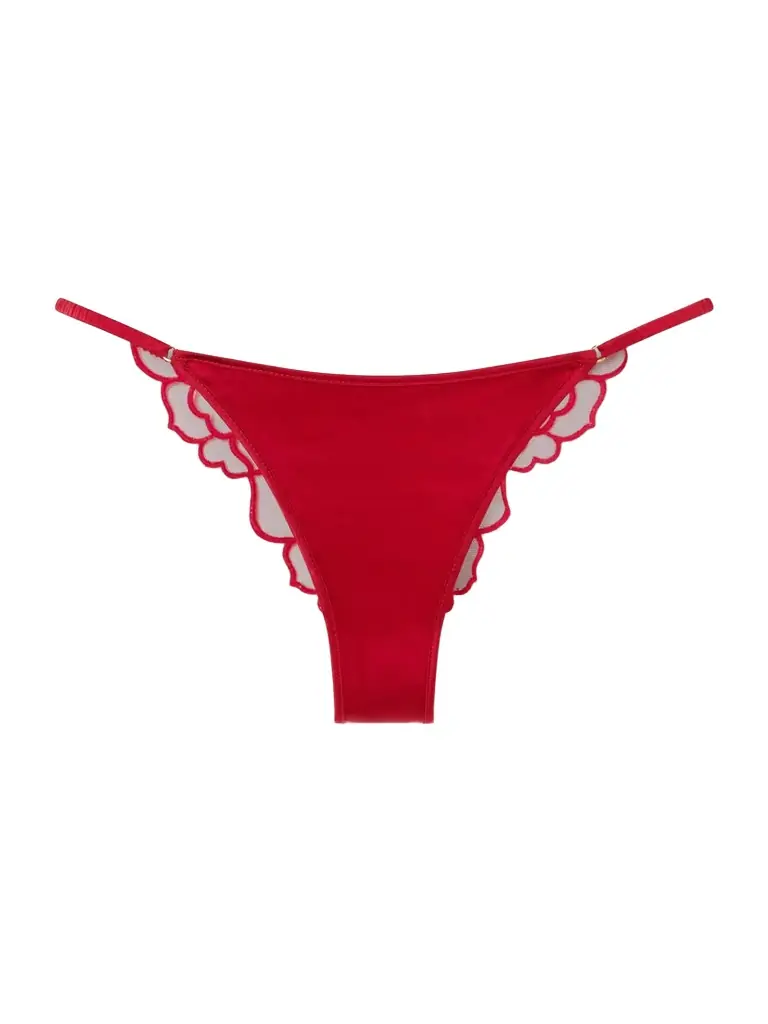 Kiki de Montparnasse Petite Chou Embroidered Lace Briefs