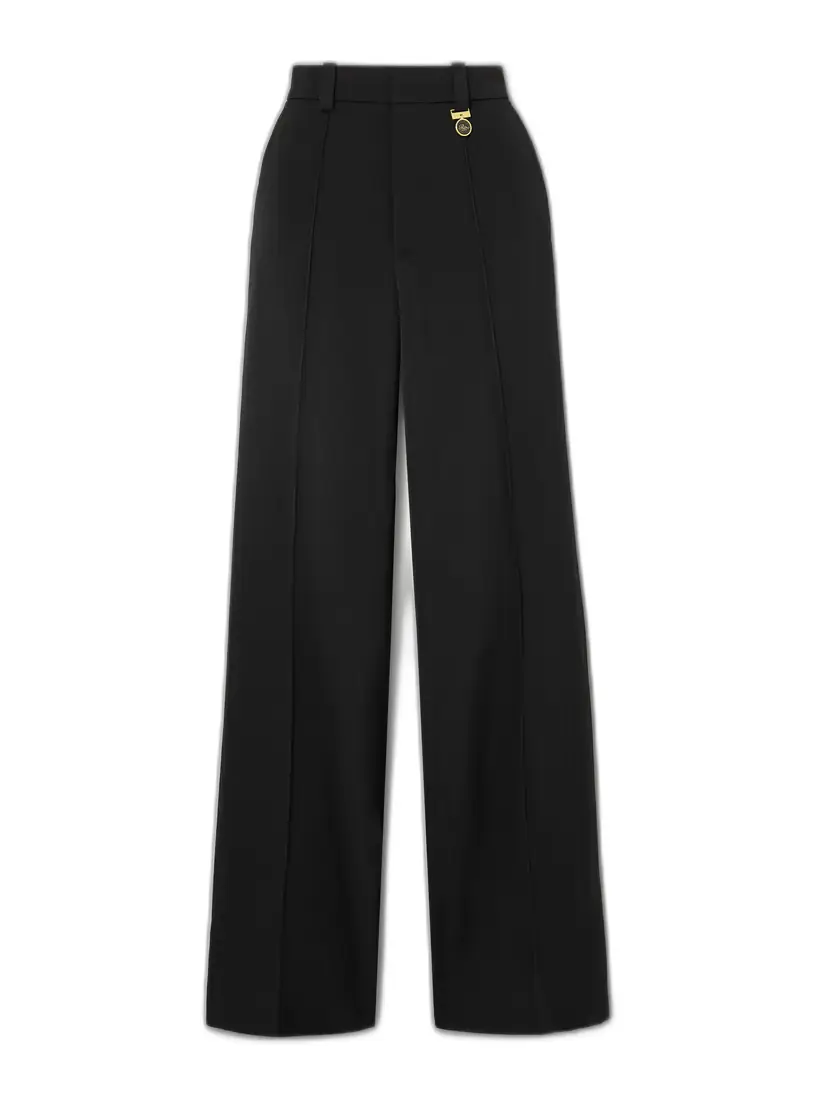 Frame + Ritz Paris Embellished Woven Wide-leg Pants