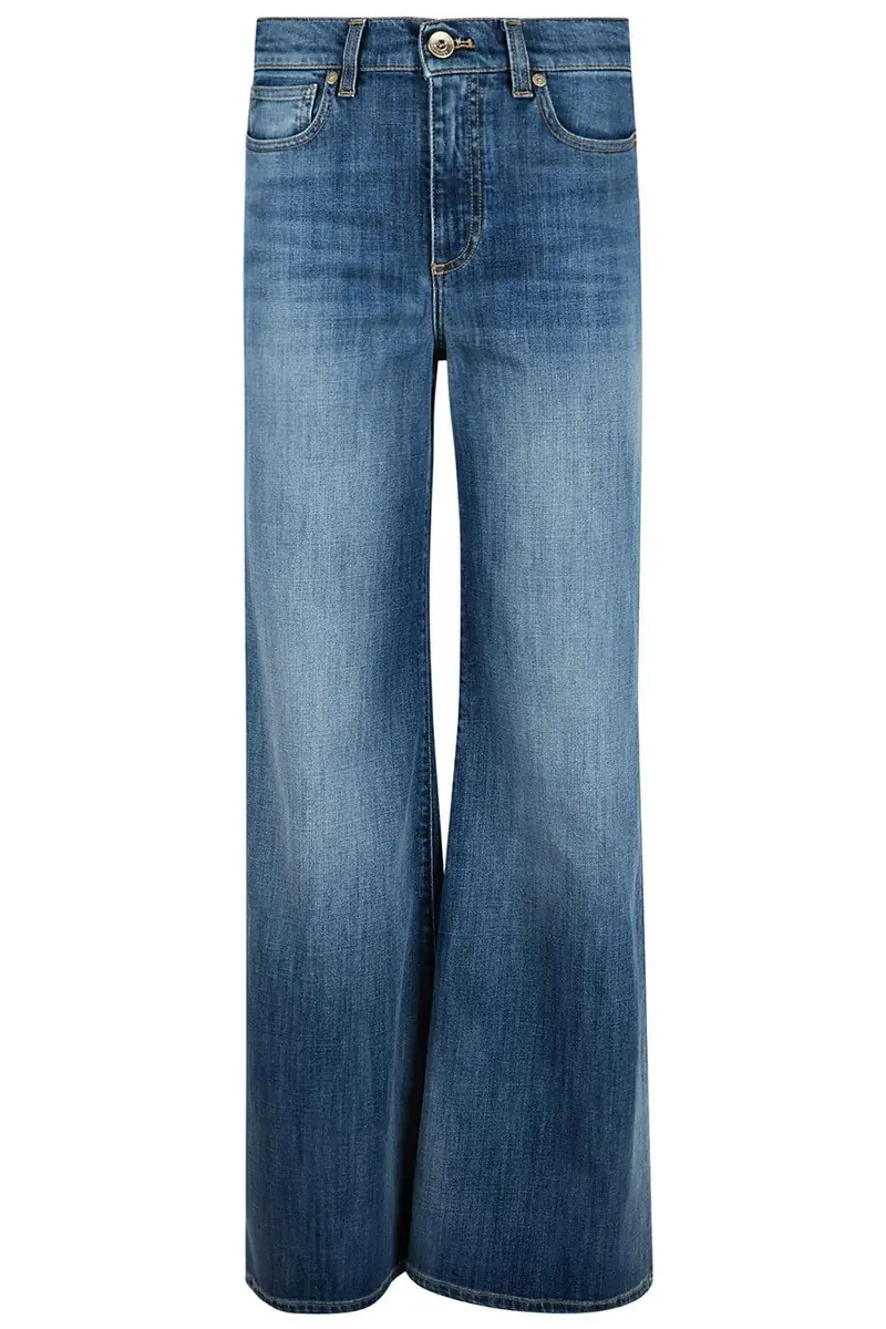 ELEVENTY Crop Flare Jean - Blue