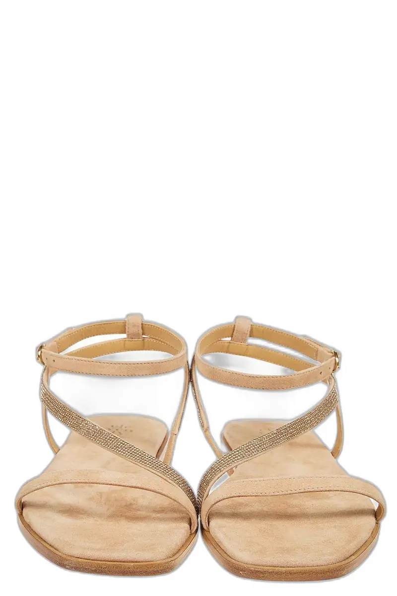 ELEVENTY Crystal Wrap Sandal