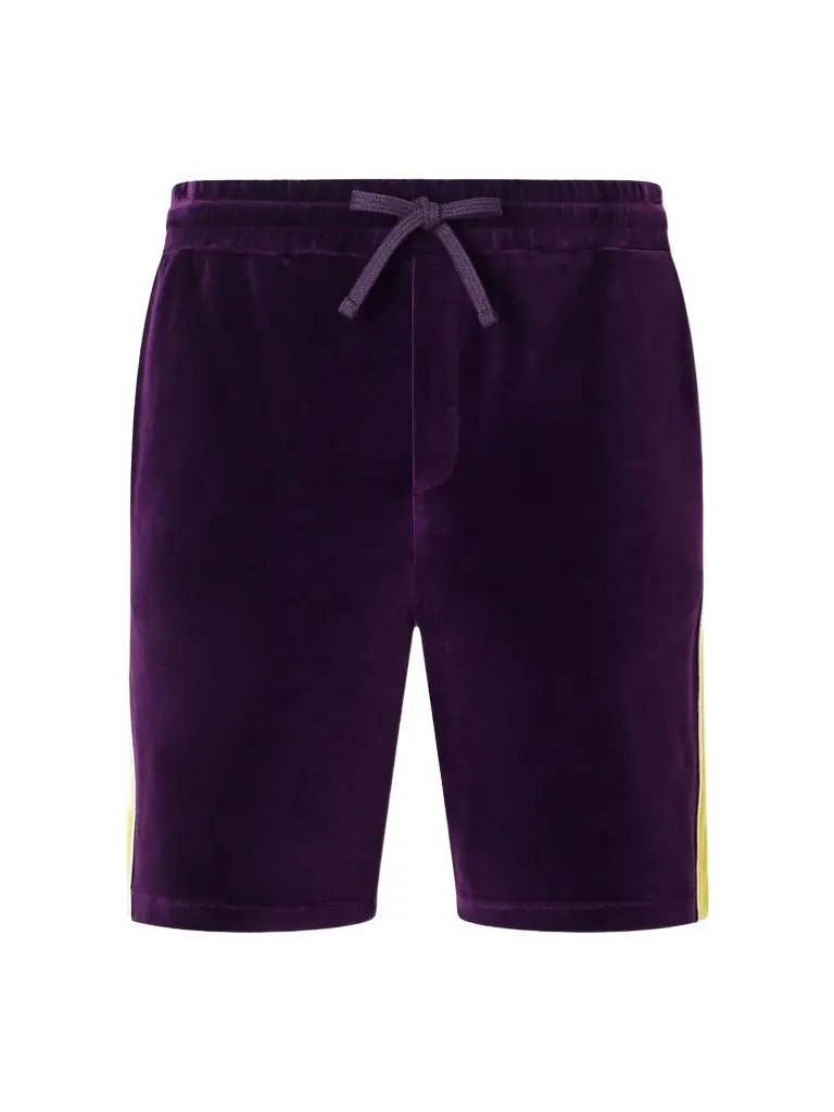 Valentino Garavani Slim-Fit Appliquéd Cotton-Blend Velvet Shorts - Men