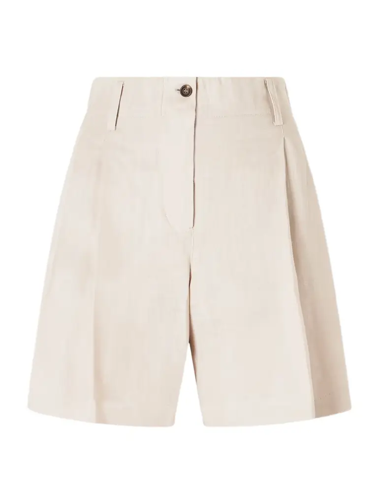 Brunello Cucinelli Pleated Linen Shorts