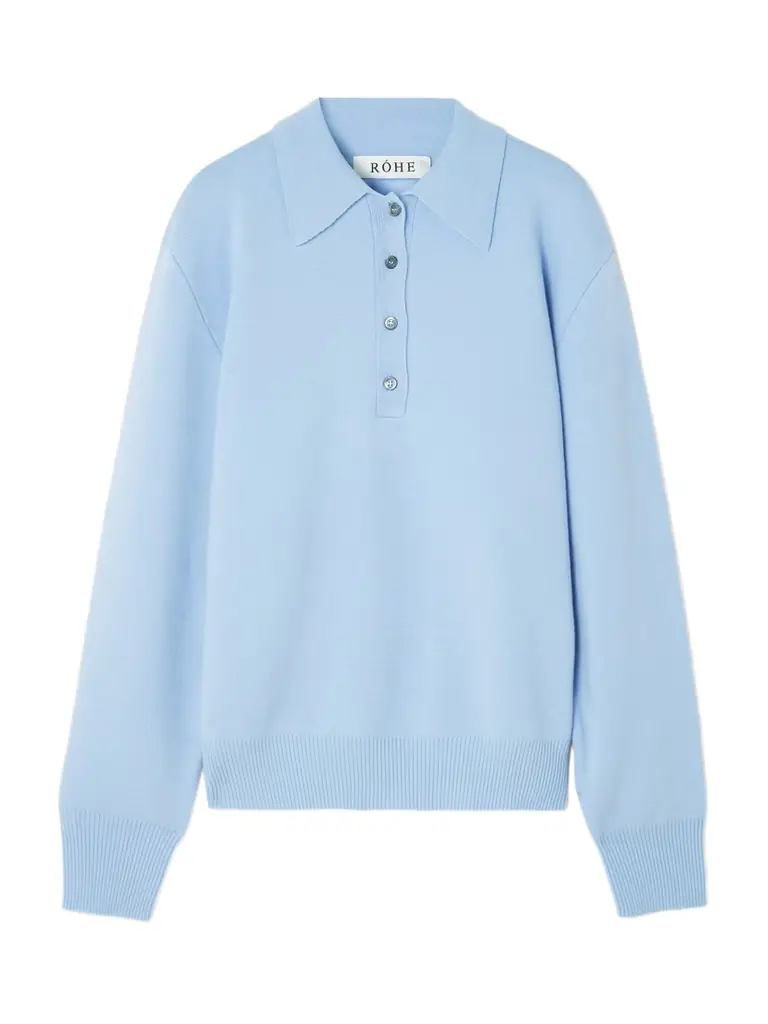 RÓHE Wool And Cashmere-blend Polo Shirt