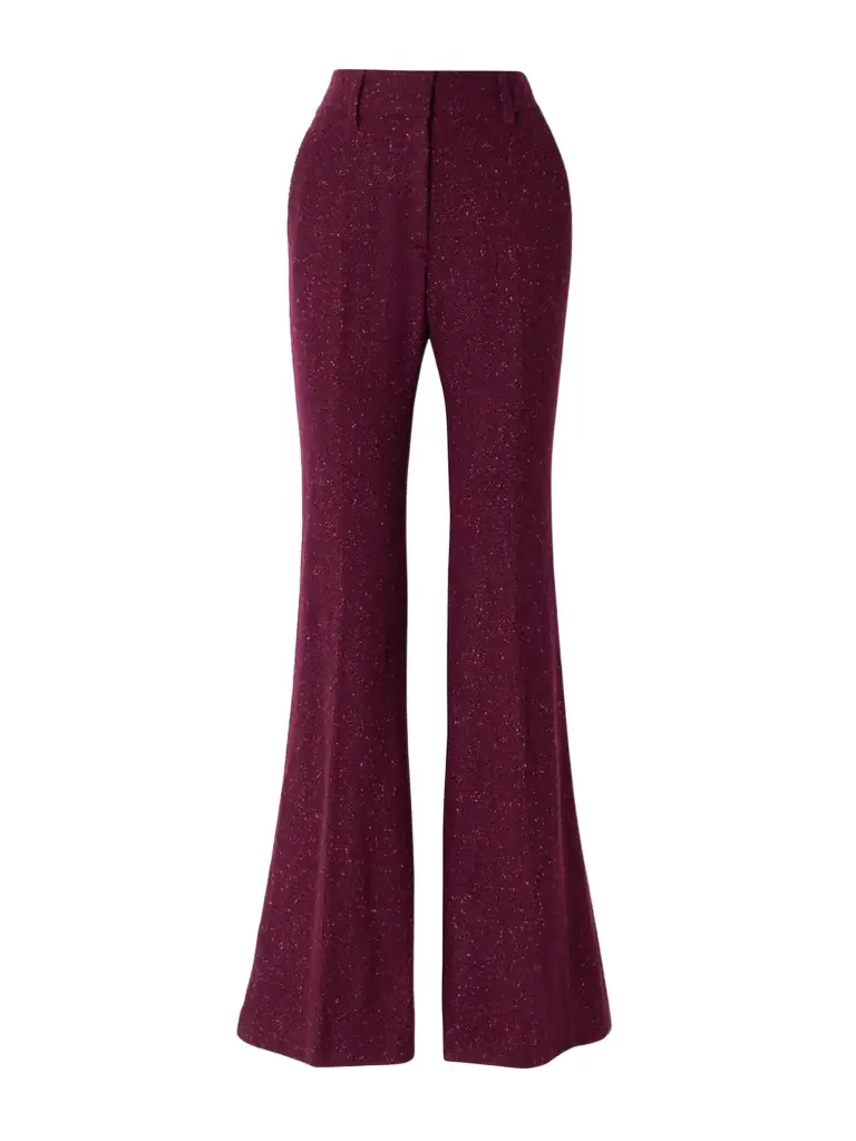 Gabriela Hearst Rhein Wool And Cashmere-blend Flared Pants