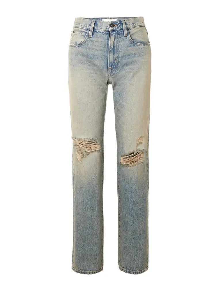 SLVRLAKE Sophie Long Mid-rise Straight-leg Jeans