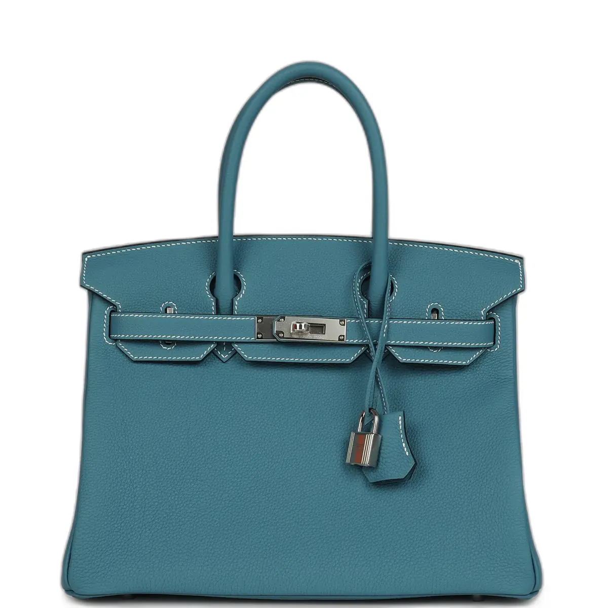 hermes Hermes Birkin 30 Blue Jean Togo Palladium Hardware