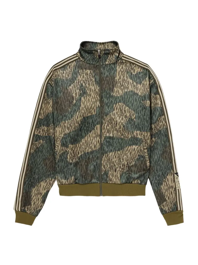 KAPITAL Striped Webbing-Trimmed Printed Jersey Track Jacket - Men