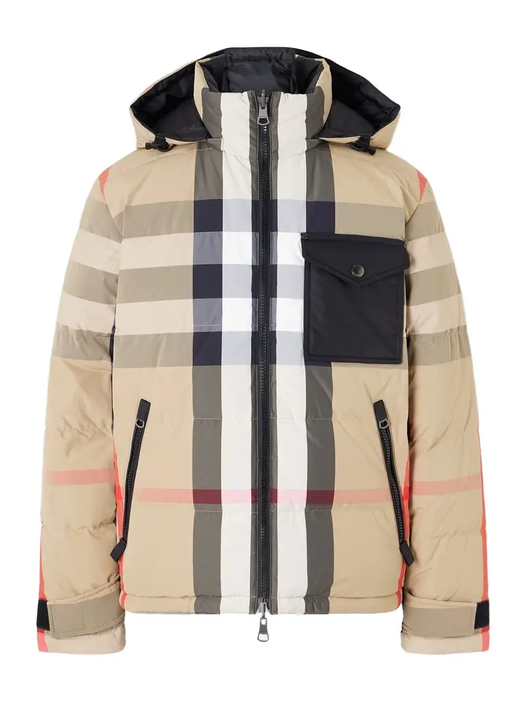 Burberry Reversible Quilted Checked Shell Hooded Down Jacket - Men