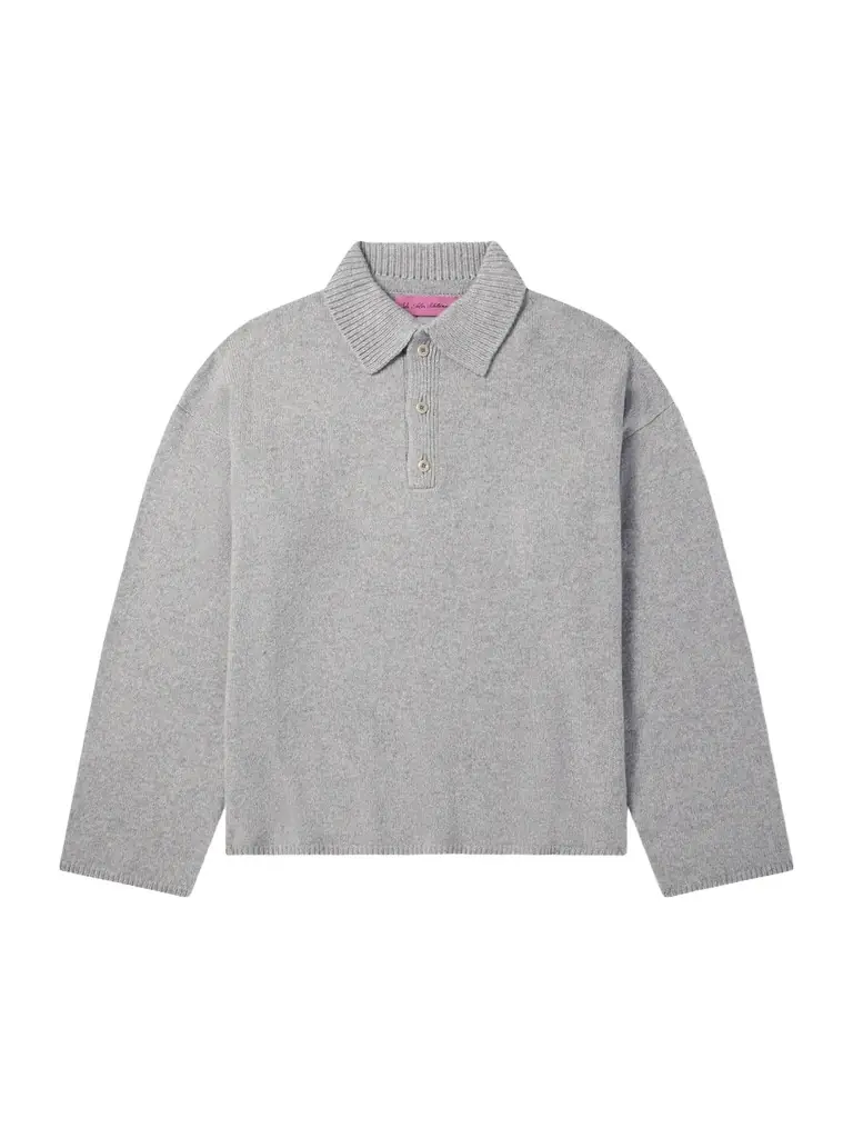 The Elder Statesman Dume Rugby Cashmere Polo Sweater - Men