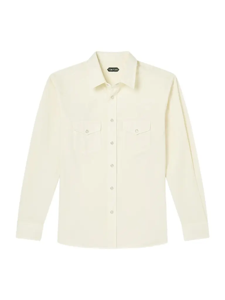 Tom Ford Garment-Dyed Denim Shirt - Men