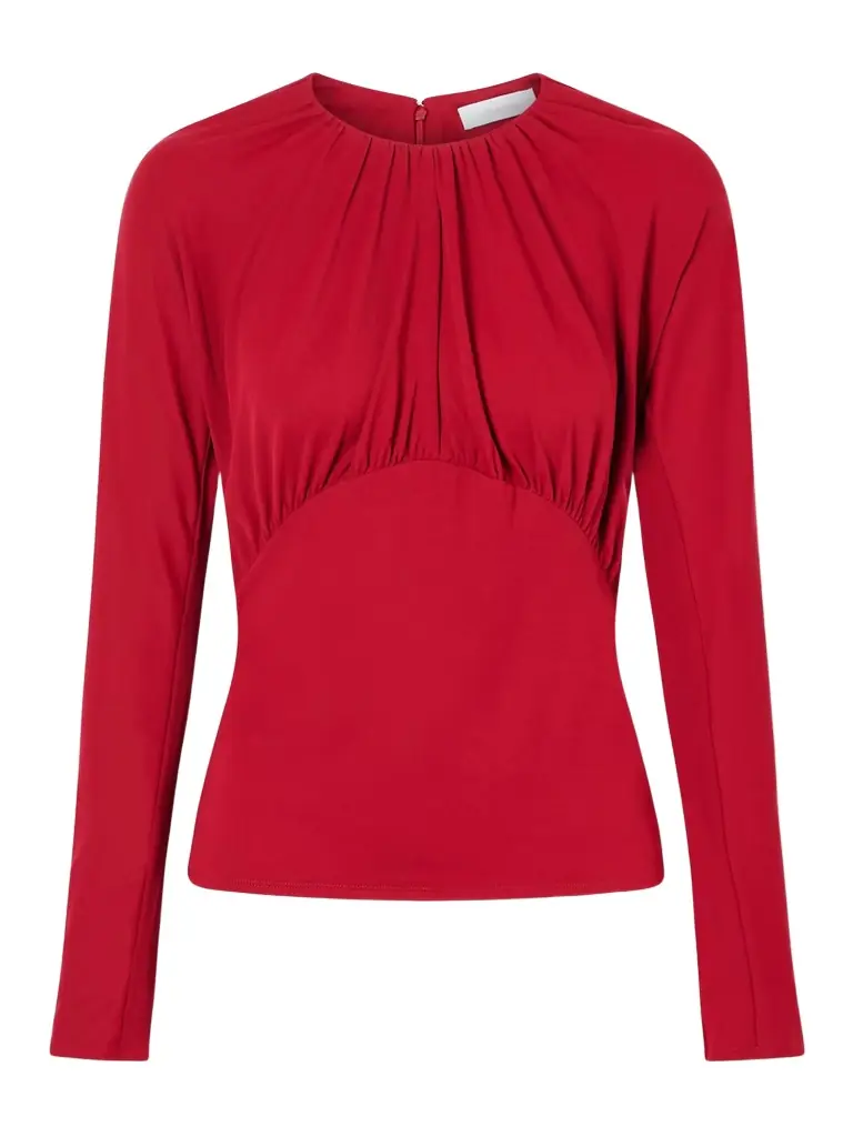 Rabanne Ruched Chiffon Blouse