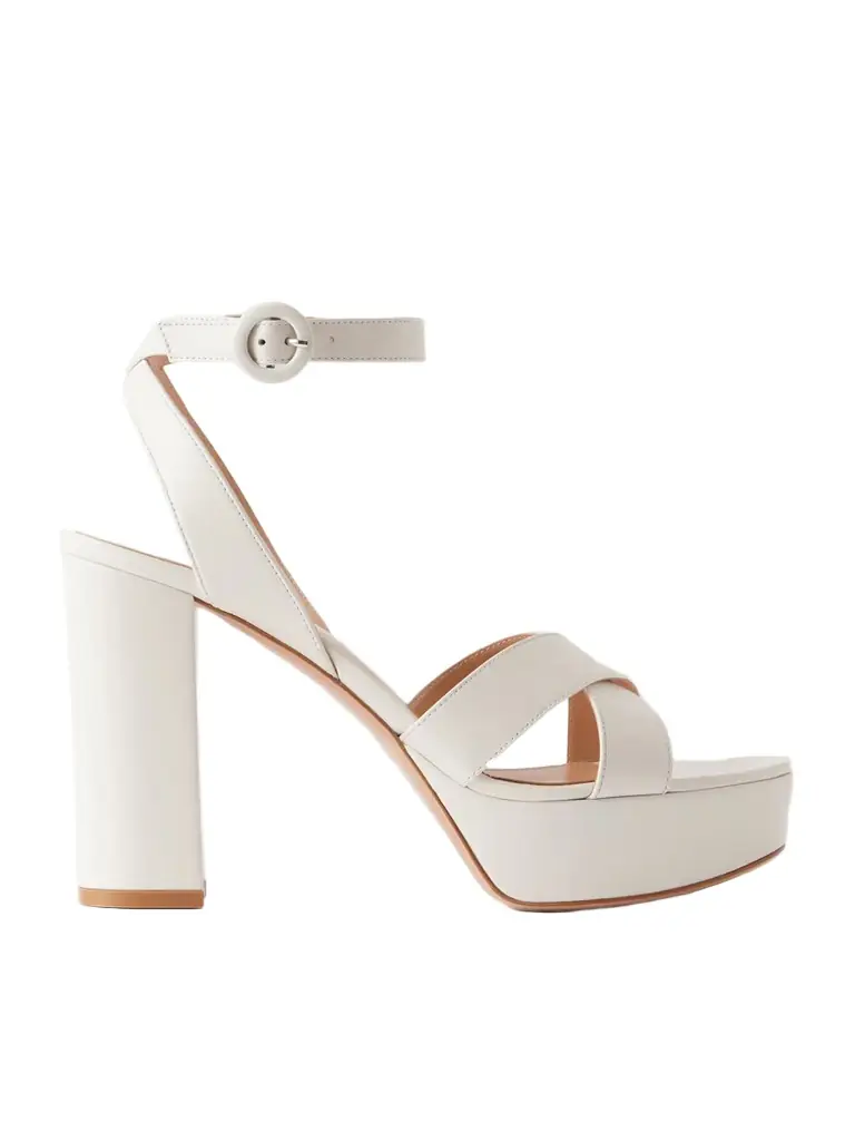 Gianvito Rossi Sabrina 70 Leather Platform Sandals