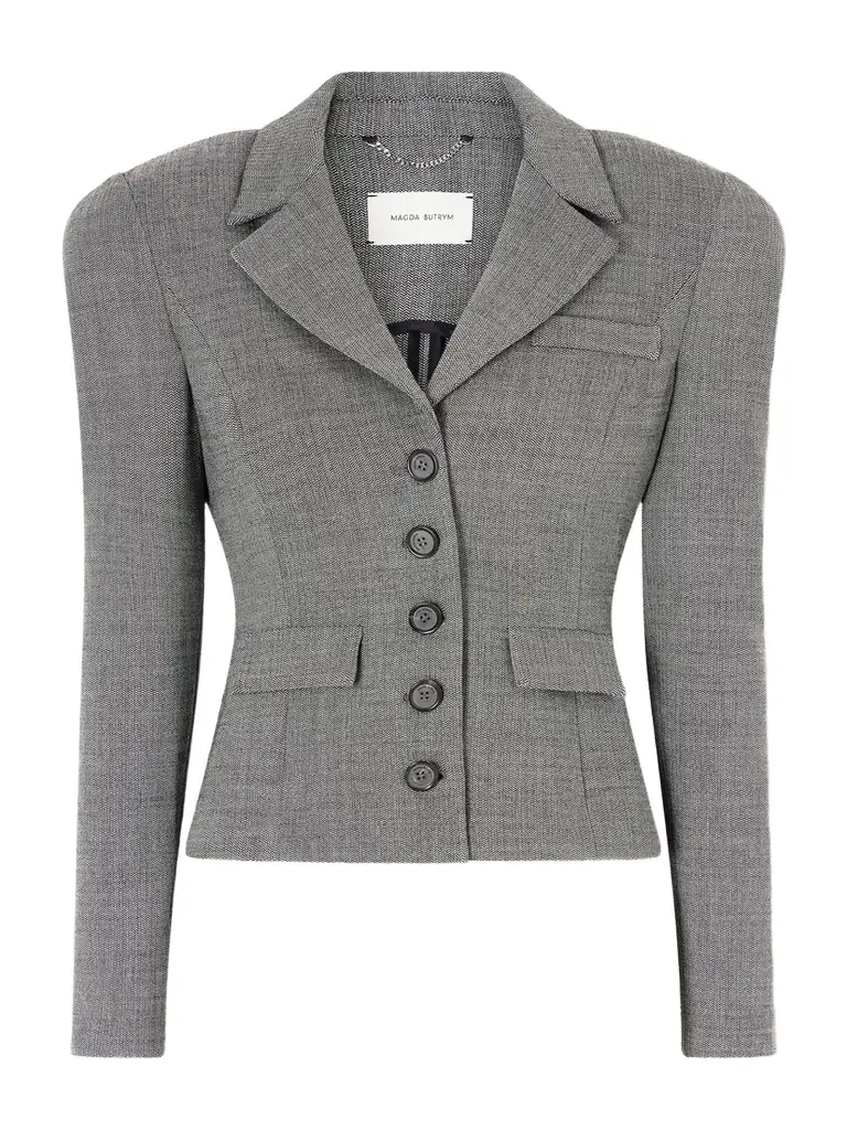 Magda Butrym Cropped Stretch-wool Blazer