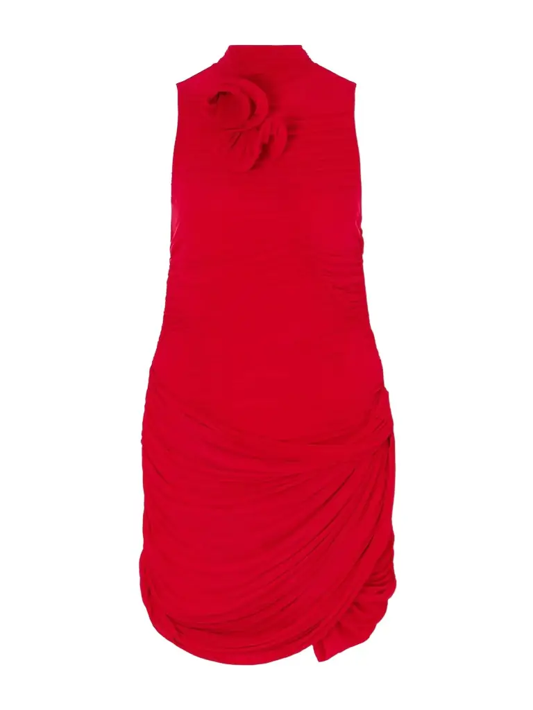 Magda Butrym Ruched Jersey Mini Dress