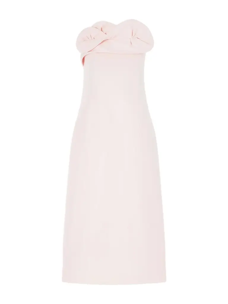 Magda Butrym Strapless Silk-crepe Midi Dress