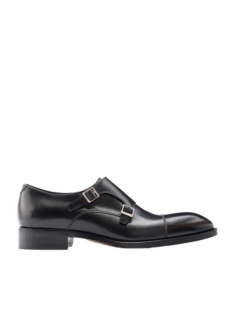 Tom Ford Elkan Leather Monk-Strap Shoes - Men