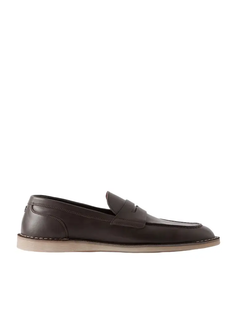 Dolce&Gabbana Leather Penny Loafers - Men