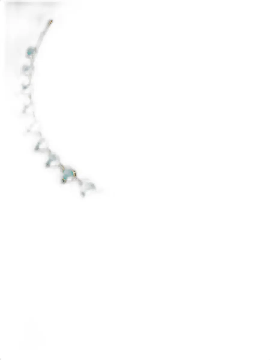 Wish Fine Jewelry 23.013ct Turquoise Emerald 18K Gold Necklace