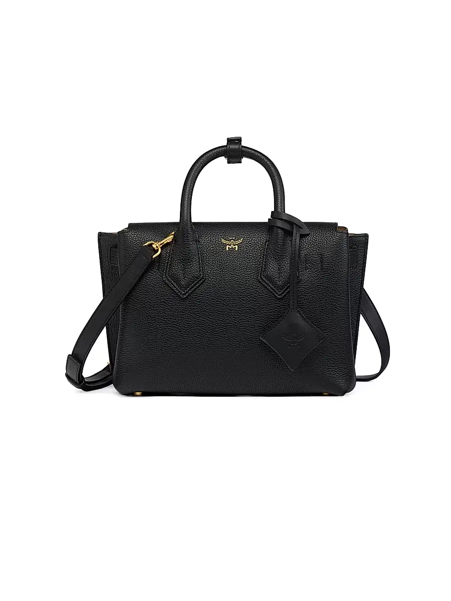 MCM Women's Milla Leather Tote Bag - Black