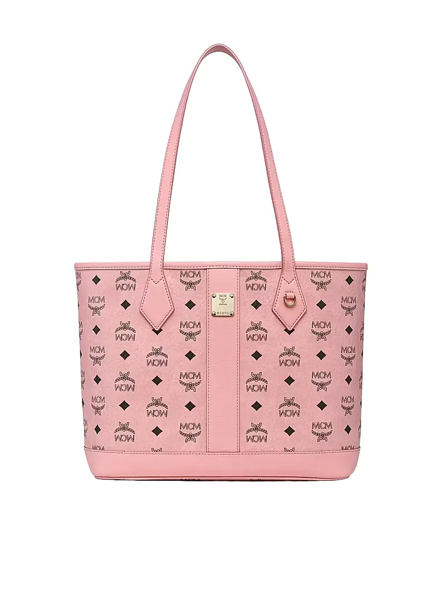 MCM Women's  Liz Visetos Canvas Shopper Tote Bag - Soft Pink