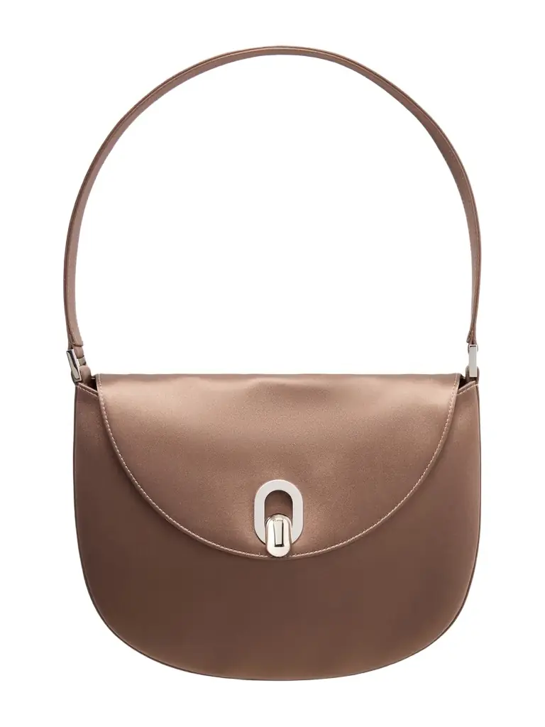 Savette Tondo Small Satin Shoulder Bag