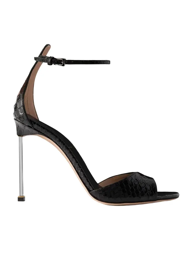 Tom Ford Snake-effect Leather Sandals