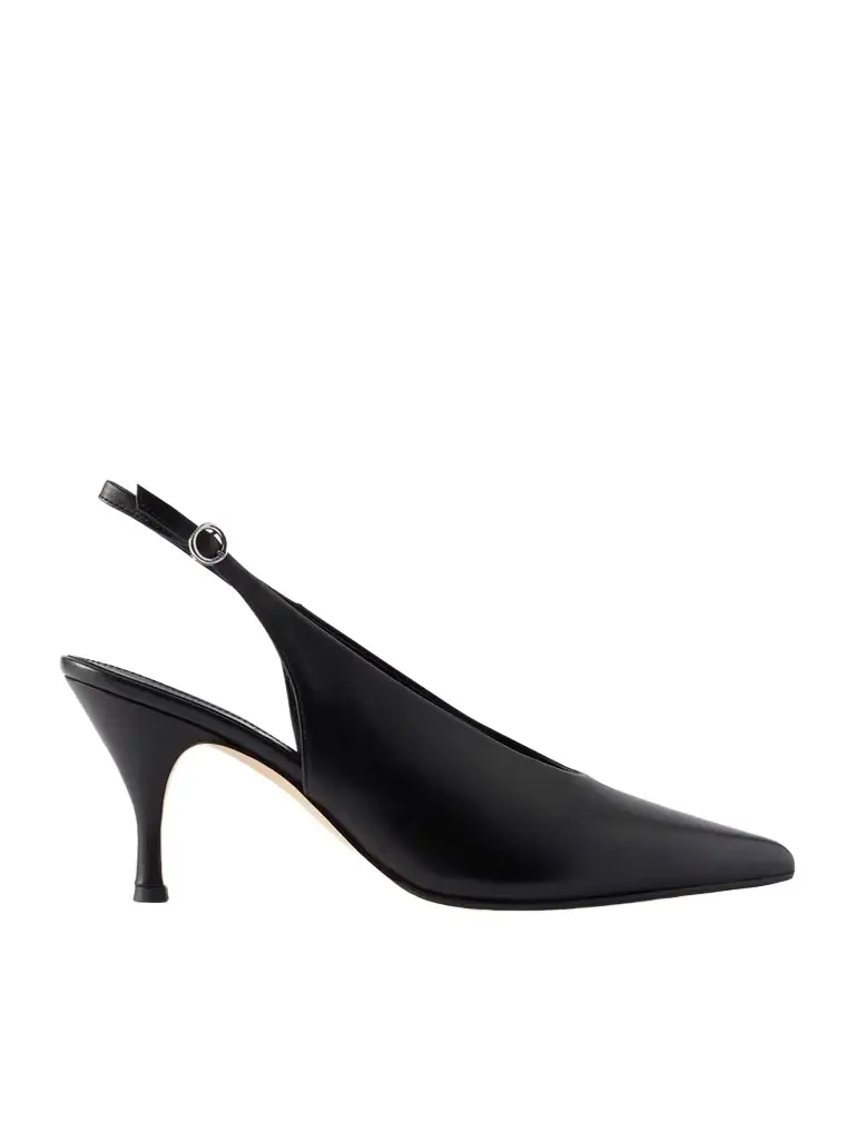 aeyde Carla Leather Slingback Pumps